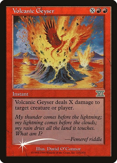 Volcanic Geyser (Promos: FNM) Light Play Foil