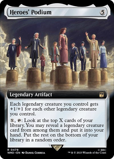 Heroes' Podium (Extended Art) (Universes Beyond: Doctor Who) Light Play Foil