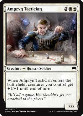 Ampryn Tactician (Magic Origins) Light Play Foil