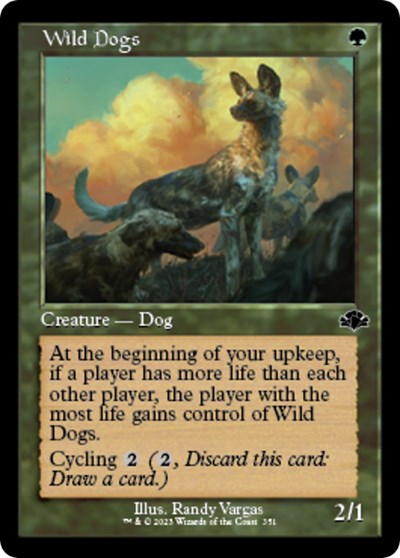 Wild Dogs (Retro Frame) (Dominaria Remastered) Near Mint Foil