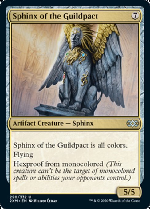 Sphinx of the Guildpact (Double Masters) Light Play