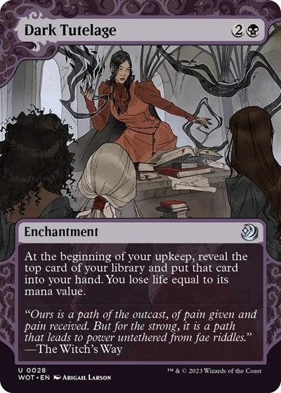 Dark Tutelage (Wilds of Eldraine: Enchanting Tales) Light Play Foil