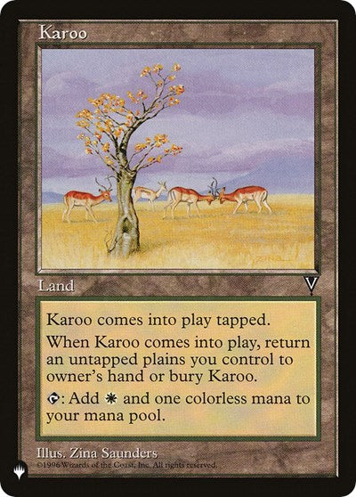 Karoo (VIS) (The List) Near Mint