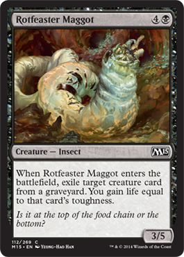 Rotfeaster Maggot (Magic 2015 Core Set) Light Play