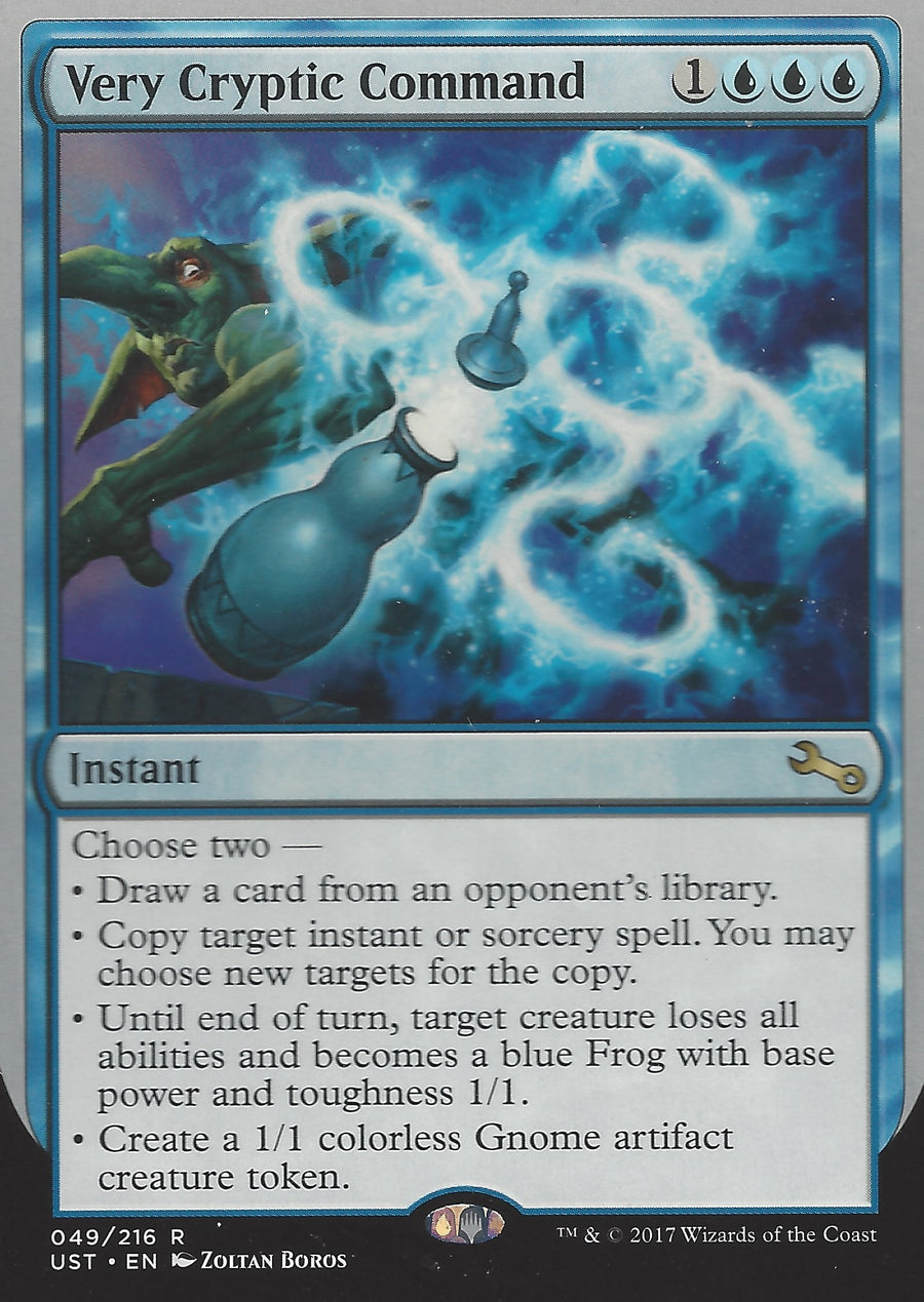 Very Cryptic Command (C) (Draw a card) (Unstable) Light Play