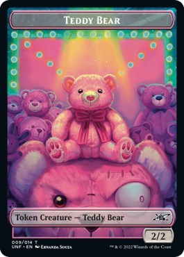 Teddy Bear / Food (010) Double-sided Token (Unfinity) Near Mint Foil
