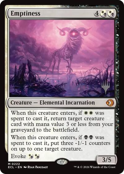 Emptiness (Promo Pack: Lorwyn Eclipsed) Near Mint