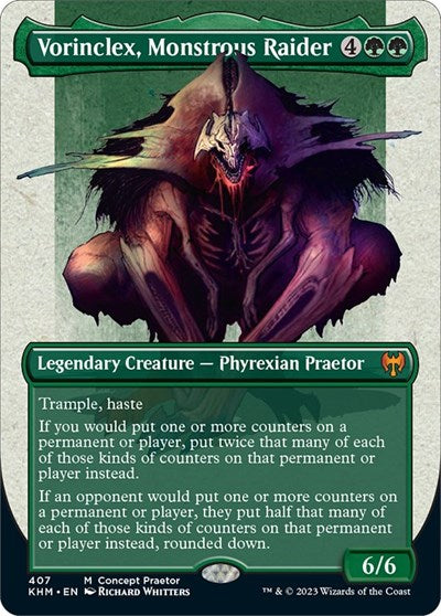 Vorinclex, Monstrous Raider (Concept Praetor) (Step-and-Compleat Foil) (Phyrexia: All Will Be One) Near Mint Foil