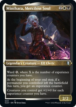 Minthara, Merciless Soul (Etched Foil) (Commander Legends: Battle for Baldur's Gate) Light Play Foil