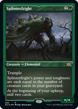 Splinterfright (Foil Etched) (Double Masters 2022) Light Play Foil