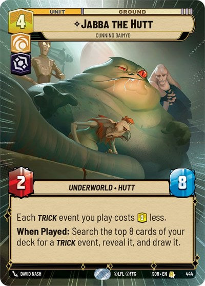 Jabba the Hutt Cunning Daimyo (Hyperspace) (Spark of Rebellion) Near Mint