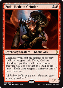 Zada, Hedron Grinder (Battle for Zendikar) Light Play Foil