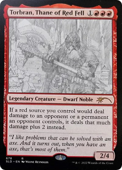 Torbran, Thane of Red Fell (678) (Secret Lair) Light Play Foil