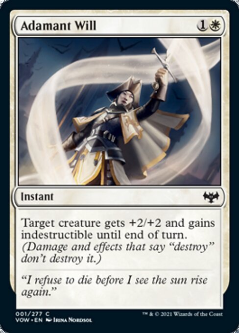 Adamant Will (Innistrad: Crimson Vow) Light Play Foil