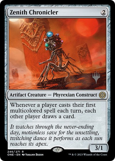 Zenith Chronicler (Promo Pack: Phyrexia: All Will Be One) Light Play Foil