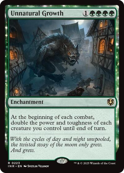 Unnatural Growth (Innistrad Remastered) Near Mint Foil