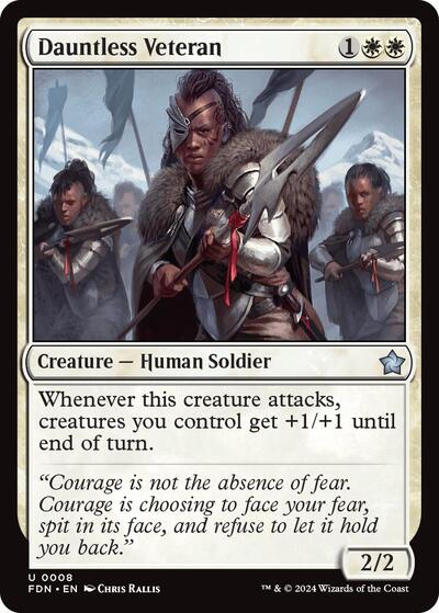Dauntless Veteran (Foundations) Light Play Foil