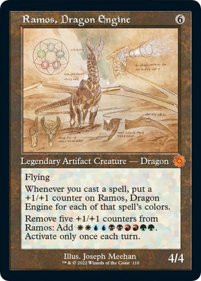Ramos, Dragon Engine (Schematic) (The Brothers' War: Retro Frame Artifacts) Light Play