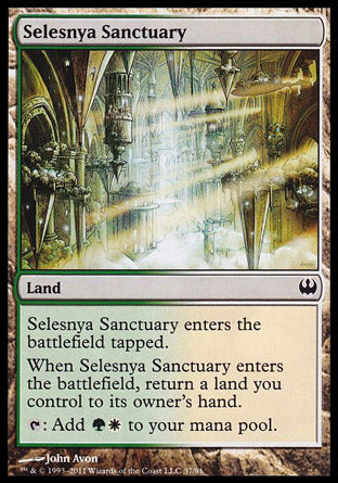 Selesnya Sanctuary (Duel Decks: Knights vs Dragons) Heavy Play