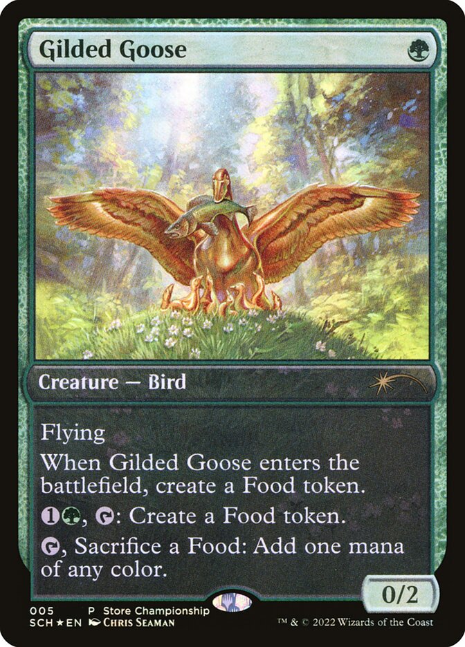 Gilded Goose (Promos: Game Day and Store Championship) Medium Play Foil
