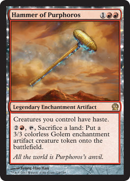 Hammer of Purphoros (Theros) Light Play Foil