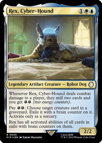 Rex, Cyber-Hound (Surge Foil) (Universes Beyond: Fallout) Near Mint Foil