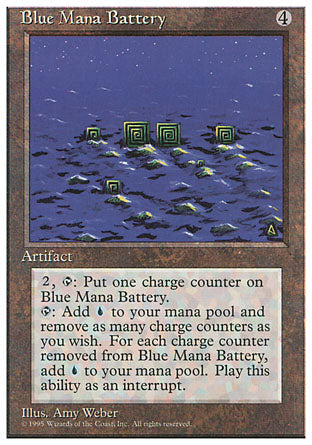 Blue Mana Battery (4th Edition) Light Play
