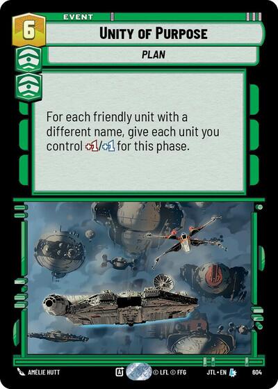 Unity of Purpose (Foil) (Jump to Lightspeed) Near Mint Foil