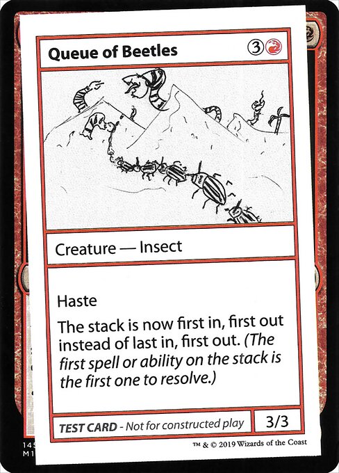 Queue Of Beetles (No PW Symbol) (Mystery Booster Test Print 2021) Near Mint