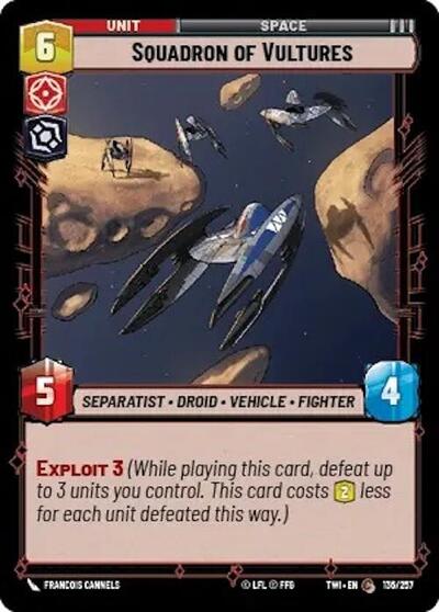 Squadron of Vultures (Twilight of the Republic) Near Mint Foil