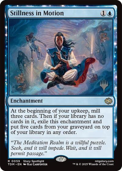 Stillness in Motion (Promo Pack: Tarkir: Dragonstorm) Medium Play