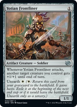 Yotian Frontliner (The Brothers' War) Light Play Foil