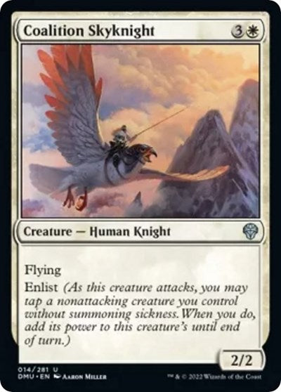 Coalition Skyknight (Dominaria United) Medium Play Foil