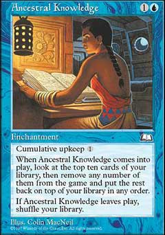 Ancestral Knowledge (Weatherlight) Damaged / Poor
