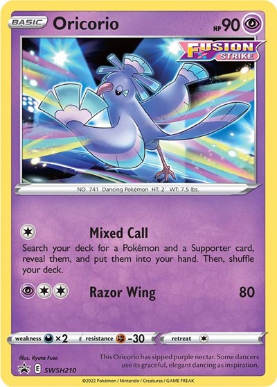 Oricorio - SWSH210 (SWSH: Sword & Shield Promo Cards) Light Play Holofoil