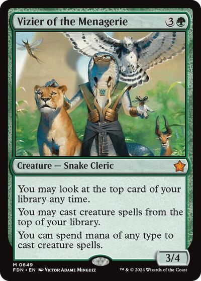 Vizier of the Menagerie (Foundations) Light Play