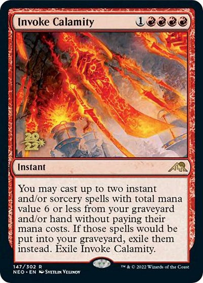 Invoke Calamity (Promos: Prerelease Cards) Light Play Foil