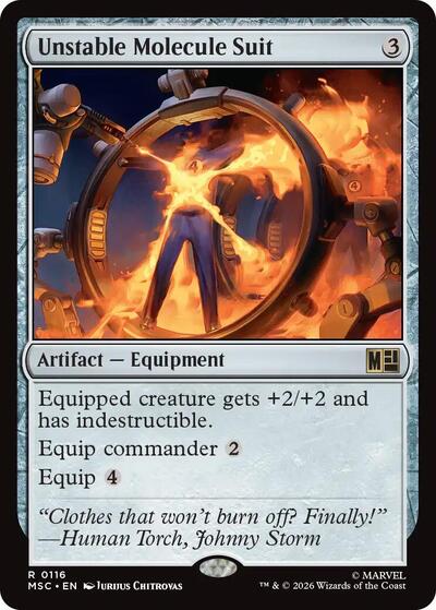 Unstable Molecule Suit (Surge Foil) (Commander: Marvel Super Heroes) Near Mint Foil