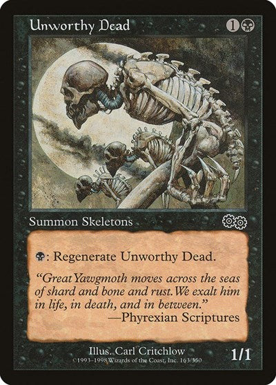 Unworthy Dead (Urza's Saga) Medium Play