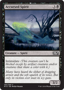 Accursed Spirit (Magic 2015 Core Set) Light Play Foil