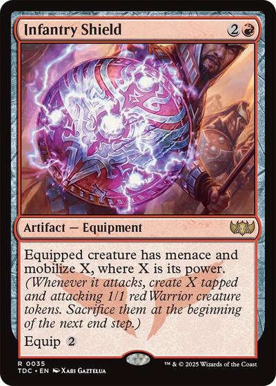 Infantry Shield (Commander: Tarkir: Dragonstorm) Light Play