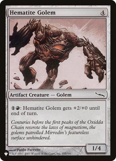 Hematite Golem (The List) Light Play