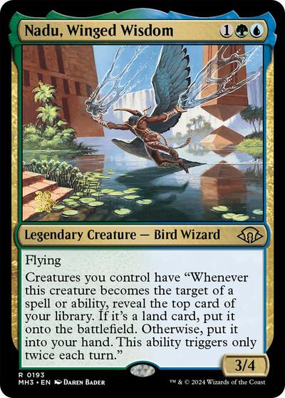 Nadu, Winged Wisdom (Promos: Prerelease Cards) Light Play Foil