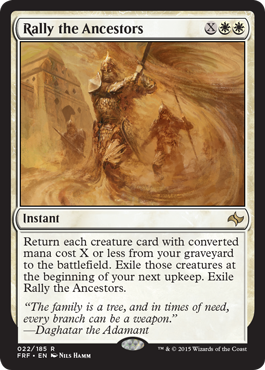 Rally the Ancestors (Fate Reforged) Damaged / Poor Foil