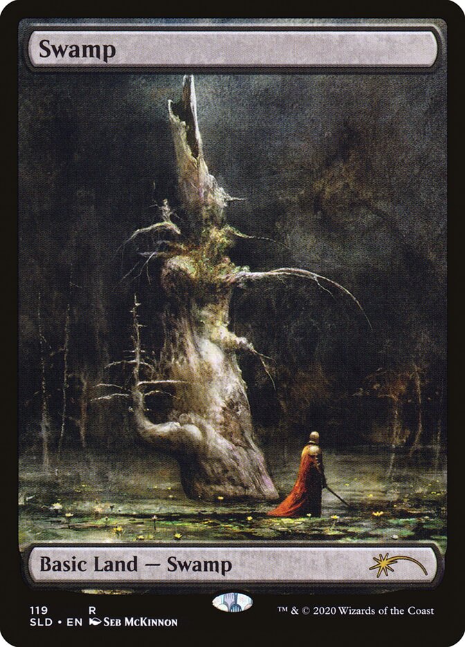 Swamp (119) (Seb Mckinnon) (Secret Lair) Light Play Foil