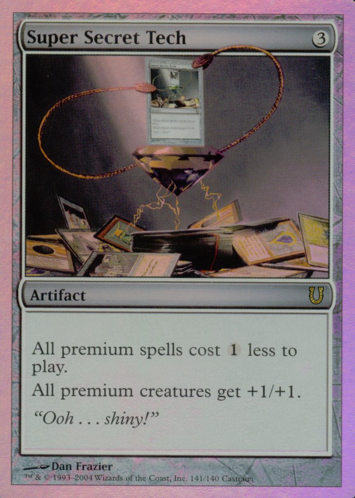 Super Secret Tech (Unhinged) Heavy Play Foil