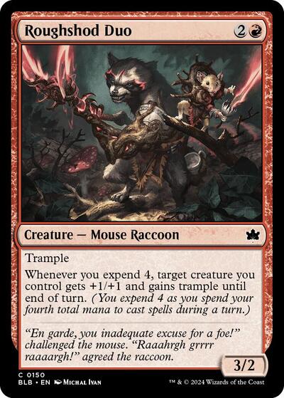 Roughshod Duo (Bloomburrow) Near Mint Foil