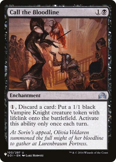 Call the Bloodline (The List) Near Mint