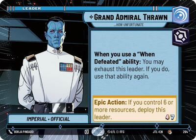 Grand Admiral Thrawn ...How Unfortunate (Hyperspace) (Jump to Lightspeed) Near Mint