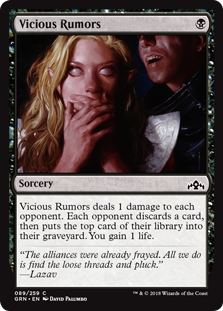 Vicious Rumors (Guilds of Ravnica) Medium Play Foil